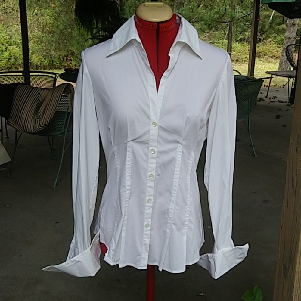 INC Fitted Cotton blend Stretch Shirt - Picture 6 of 8